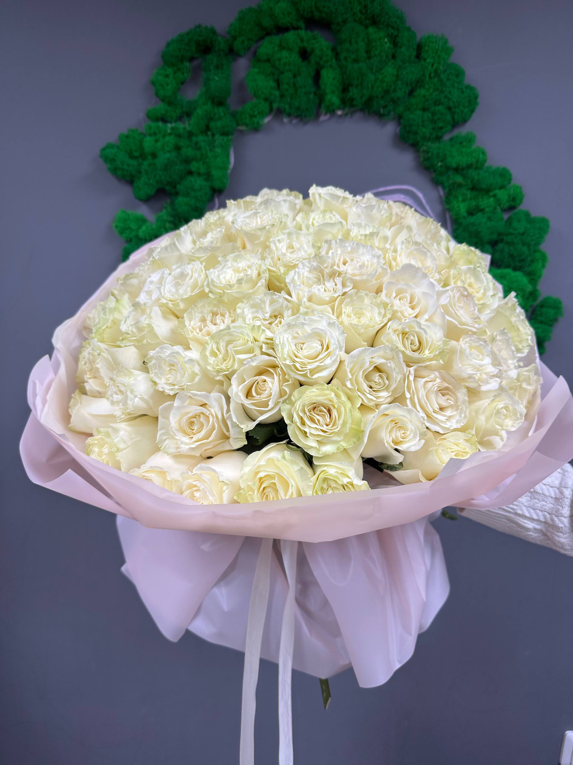 101 белая роза