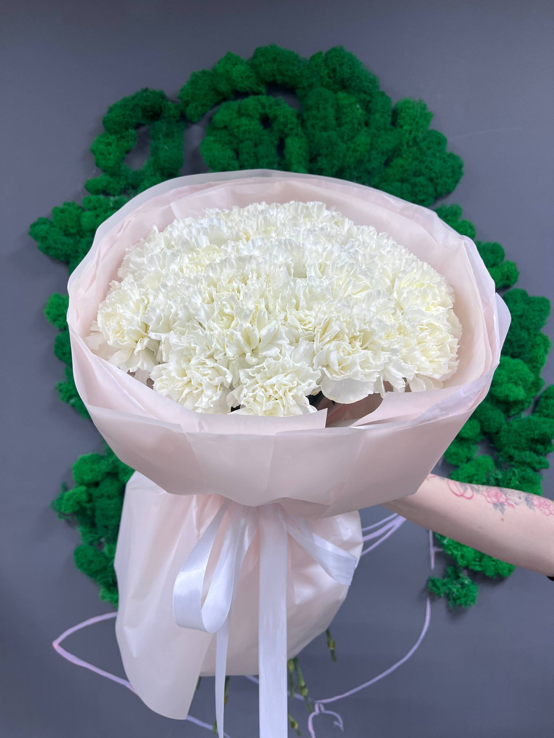 31 белый диантус