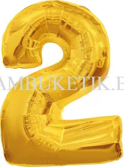 Золотая цифра "2"