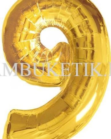 Золотая цифра "9"
